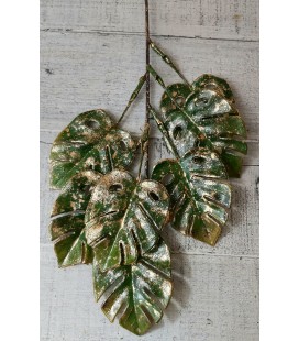 GAŁĄZKA MONSTERA Z BROKATEM
